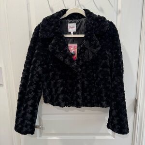 Candie's Limited Edition Black Faux Fur Jacket